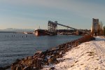 LDC dock with Olympics across the sound